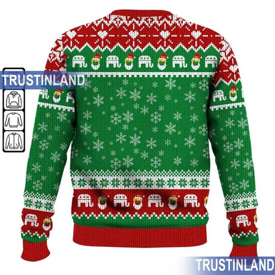 Trump The Return For Christmas Ugly Sweater, Trump Daddy Home - Image 13