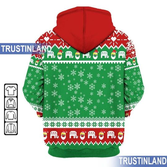 Trump The Return For Christmas Ugly Sweater, Trump Daddy Home - Image 17