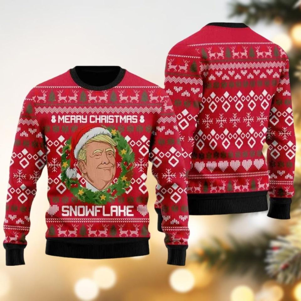 Trump Ugly Christmas Sweater, Donald Mega 2024 Trump Ugly Sweater