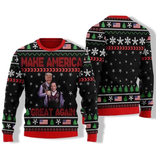 Trump Vance Brothers 2024 Christmas Ugly Sweater, JD Vance - Image 9