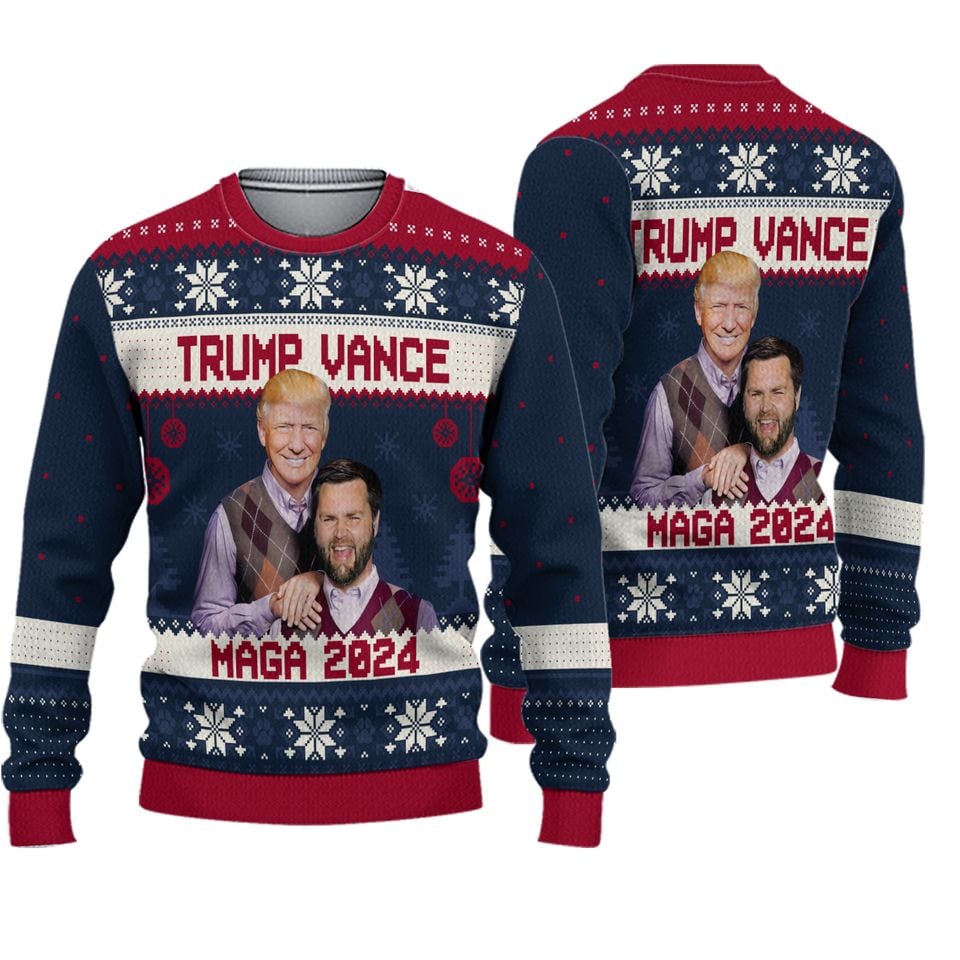 Trump Vance Ugly Sweater,  MAGA 2024 Christmas