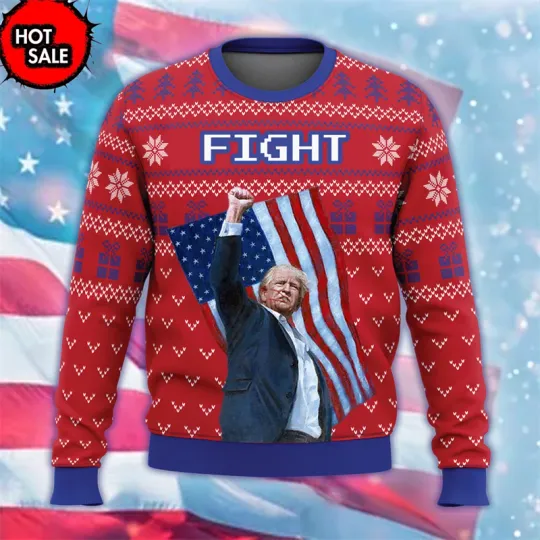 Trump Was Right About Everything Donald Trump Supporter Ugly Sweater - Image 14