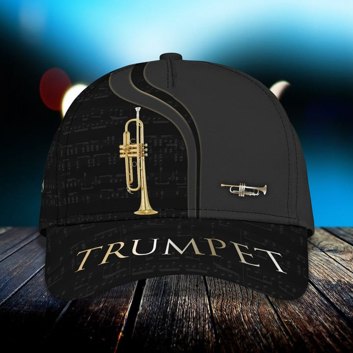 Trumpet Classic Cap Trumpet 3D Baseball Cap Trucker Hats Custom Hats Gifts For Men & Women