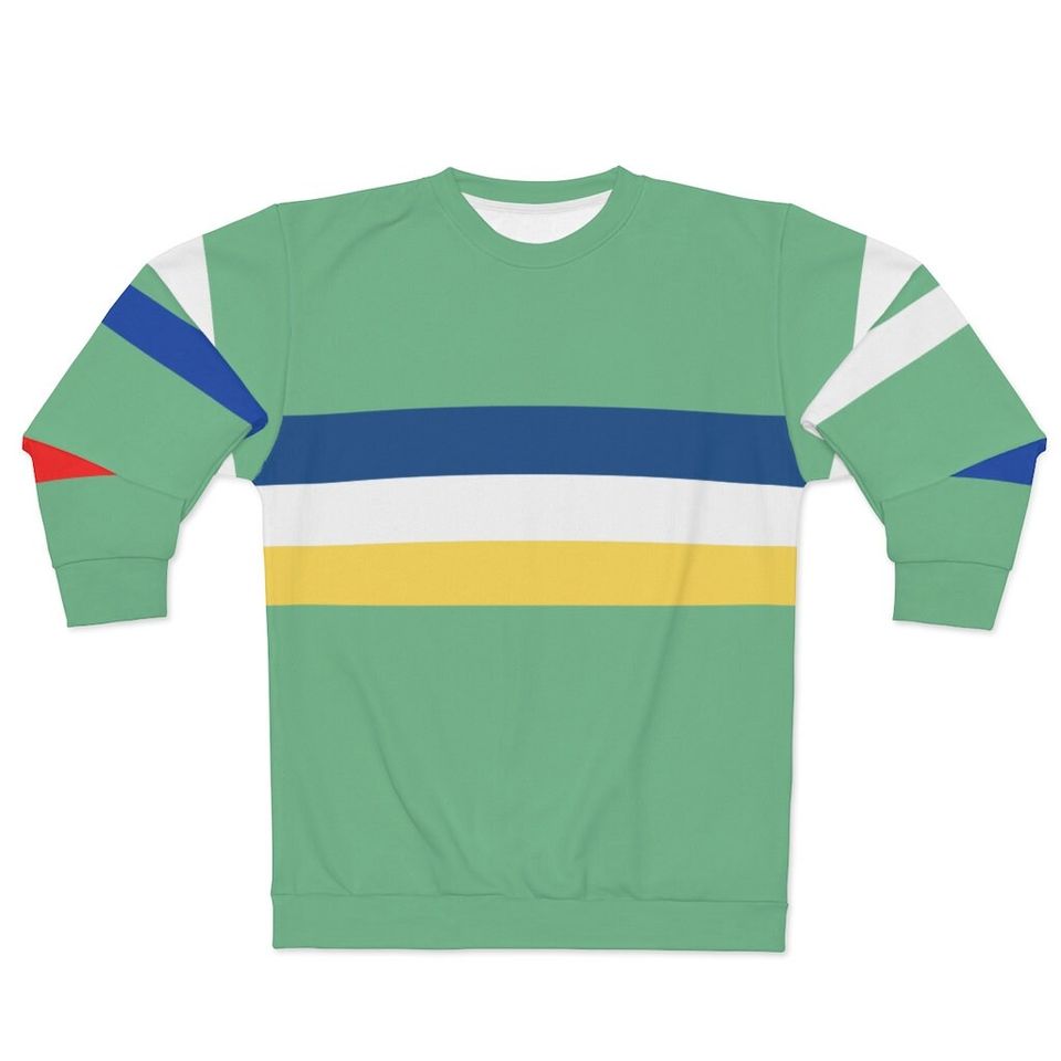 TS Street Style Inspired Striped Sweatshirt, Retro Vintage Shirt, Celebrity Inspired Sweat - Image 4