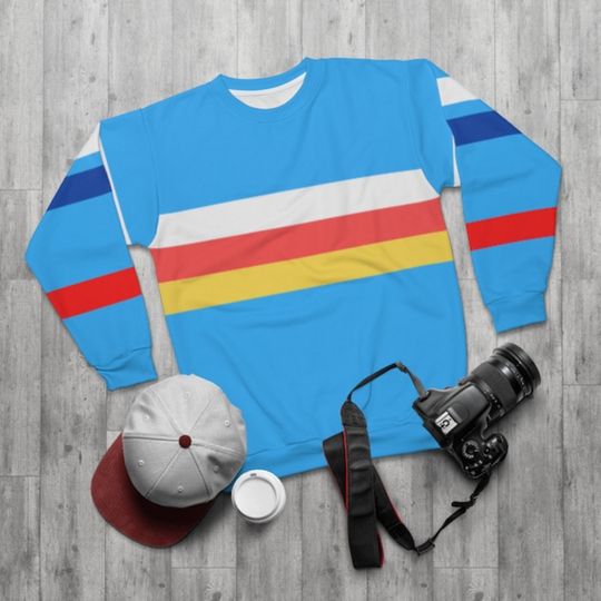 TS Street Style Inspired Striped Sweatshirt, Retro Vintage Shirt, Celebrity Inspired Sweat - Image 9