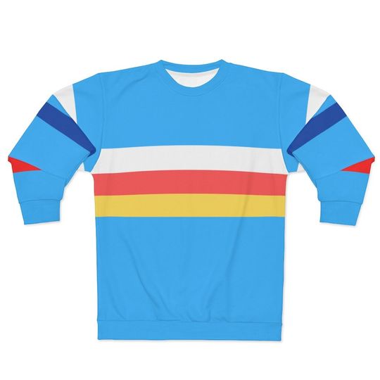 TS Street Style Inspired Striped Sweatshirt, Retro Vintage Shirt, Celebrity Inspired Sweat - Image 10