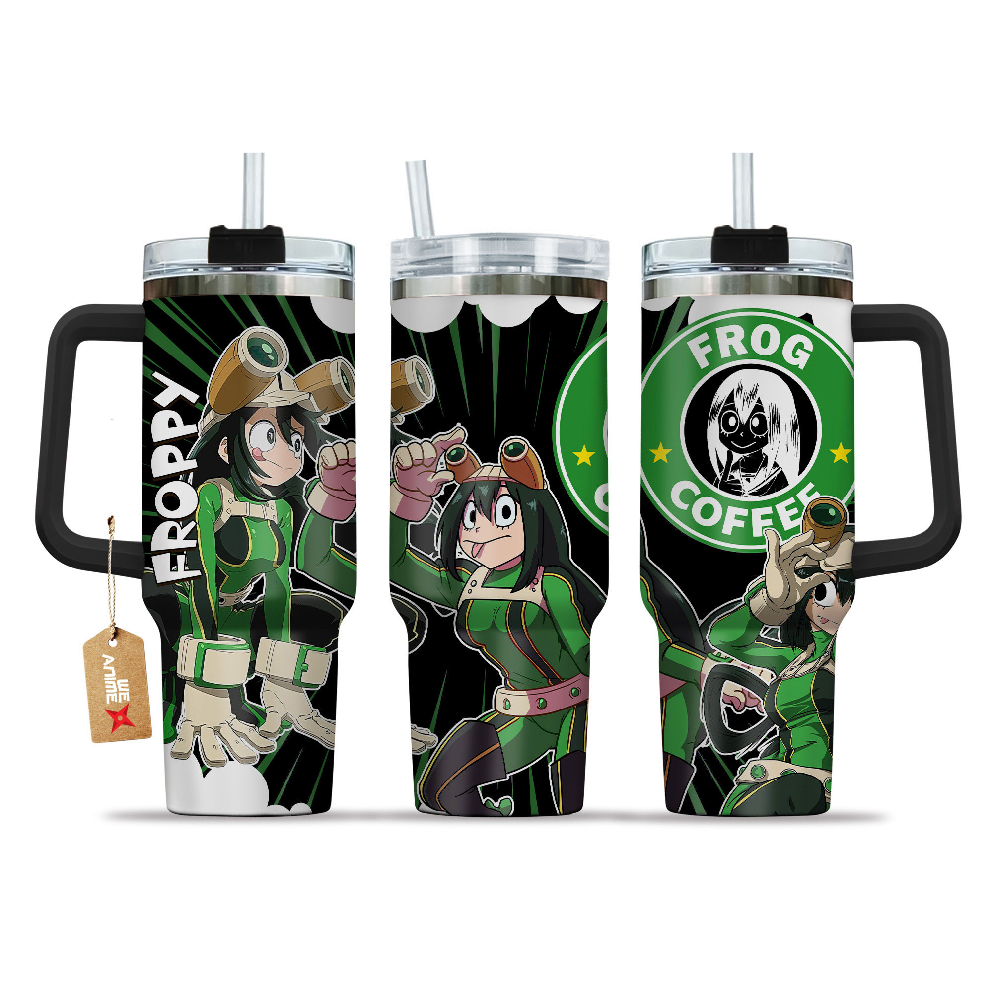 Tsuyu Asui (Froppy) My Hero Academia Anime Custom Stanley Cup 40 oz 30 oz Tumbler With HandleTVC2301152