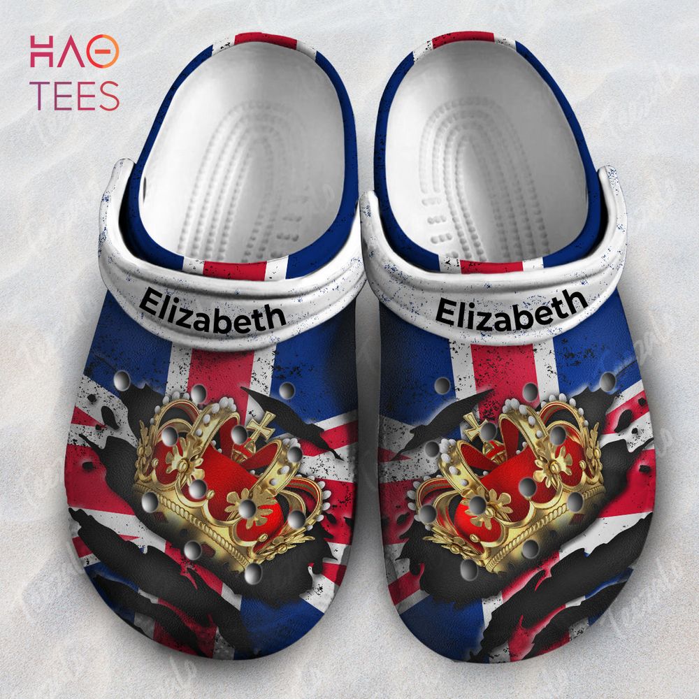 Tudor Crown United Kingdom UK Flag Crocs Crocband Clogs Shoes Comfortable For Men Women and Kids