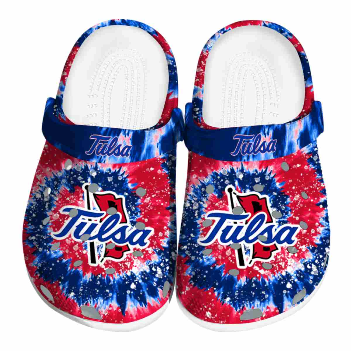 Tulsa Golden Hurricane NCAA Sport Crocs Crocband Clogs Shoes Comfortable For Men Women and Kids