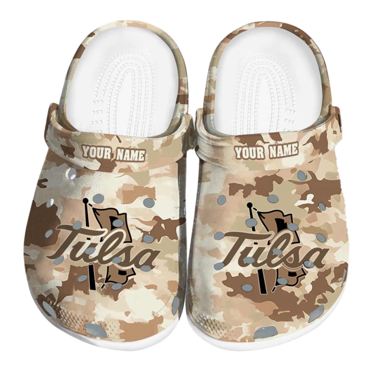 Tulsa Golden Hurricane NCAA Sport Crocs Crocband Clogs Shoes Comfortable For Men Women and Kids