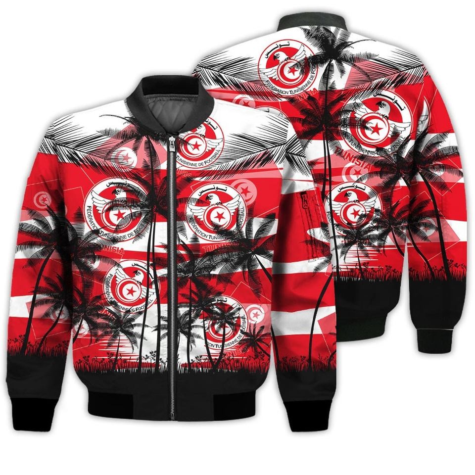 Tunisia Coconut Pattern Hawaiian Soccer Team, Football Fans World Cup 3D Sweater - Image 6