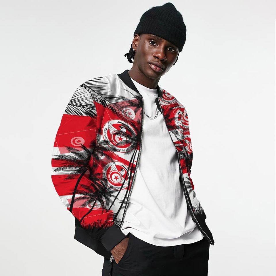 Tunisia Coconut Pattern Hawaiian Soccer Team, Football Fans World Cup 3D Sweater - Image 9