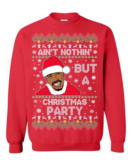 Tupac Aint Nothing Christmas Party Sweater - Tupac Ugly Christmas Sweater - Image 6