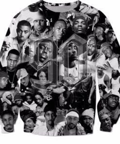 Tupac Shakur Ugly Christmas Sweater Adult 3D Funny Matching for family
