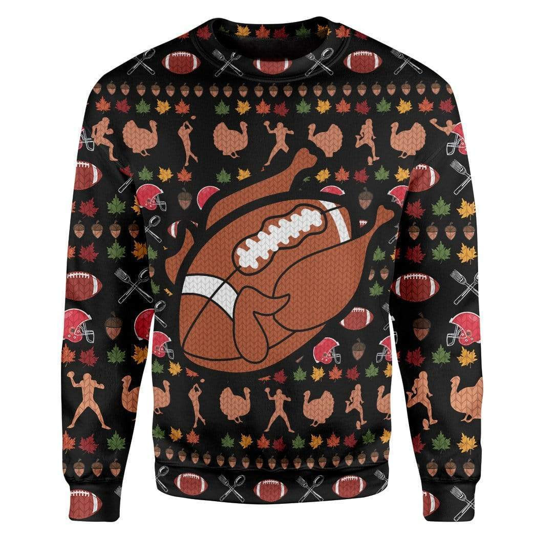 Turkey Ugly Christmas Sweater Adult 3D Funny Matching for family