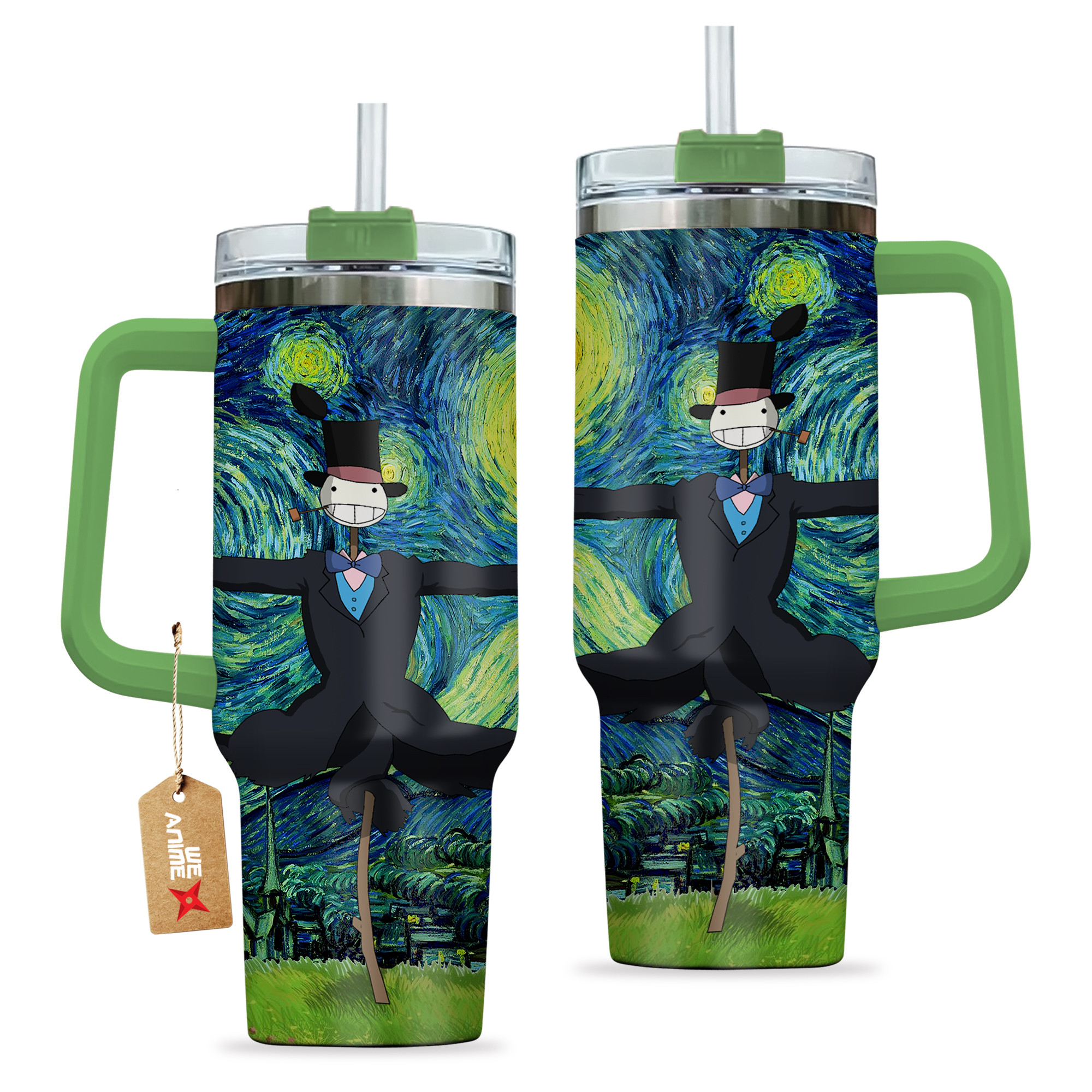 Turnip Head Howl’s Moving Castle Anime Custom Stanley Cup 40 oz 30 oz Tumbler With HandleTVC2301136 - Image 2