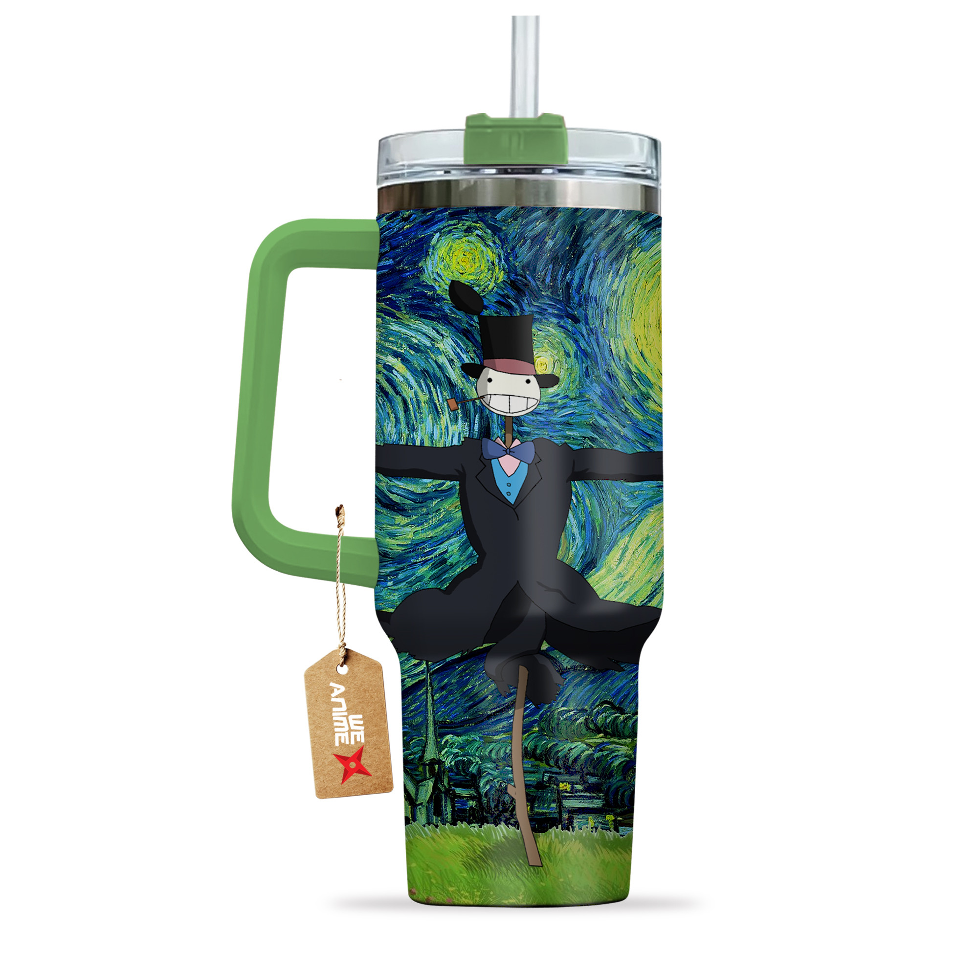 Turnip Head Howl’s Moving Castle Anime Custom Stanley Cup 40 oz 30 oz Tumbler With HandleTVC2301136 - Image 3