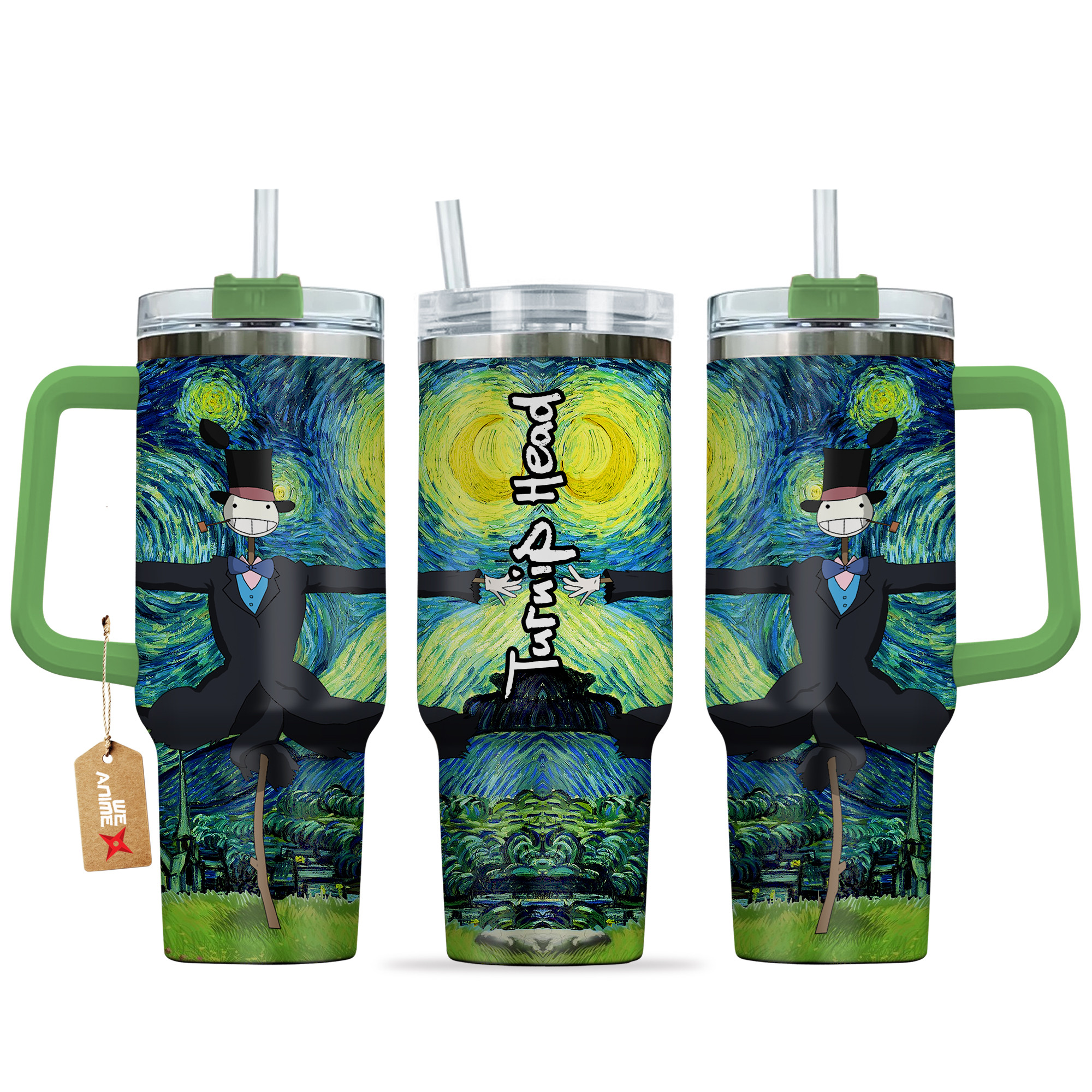 Turnip Head Howlâ€™s Moving Castle Anime Custom Stanley Cup 40 oz 30 oz Tumbler With HandleTVC2301136