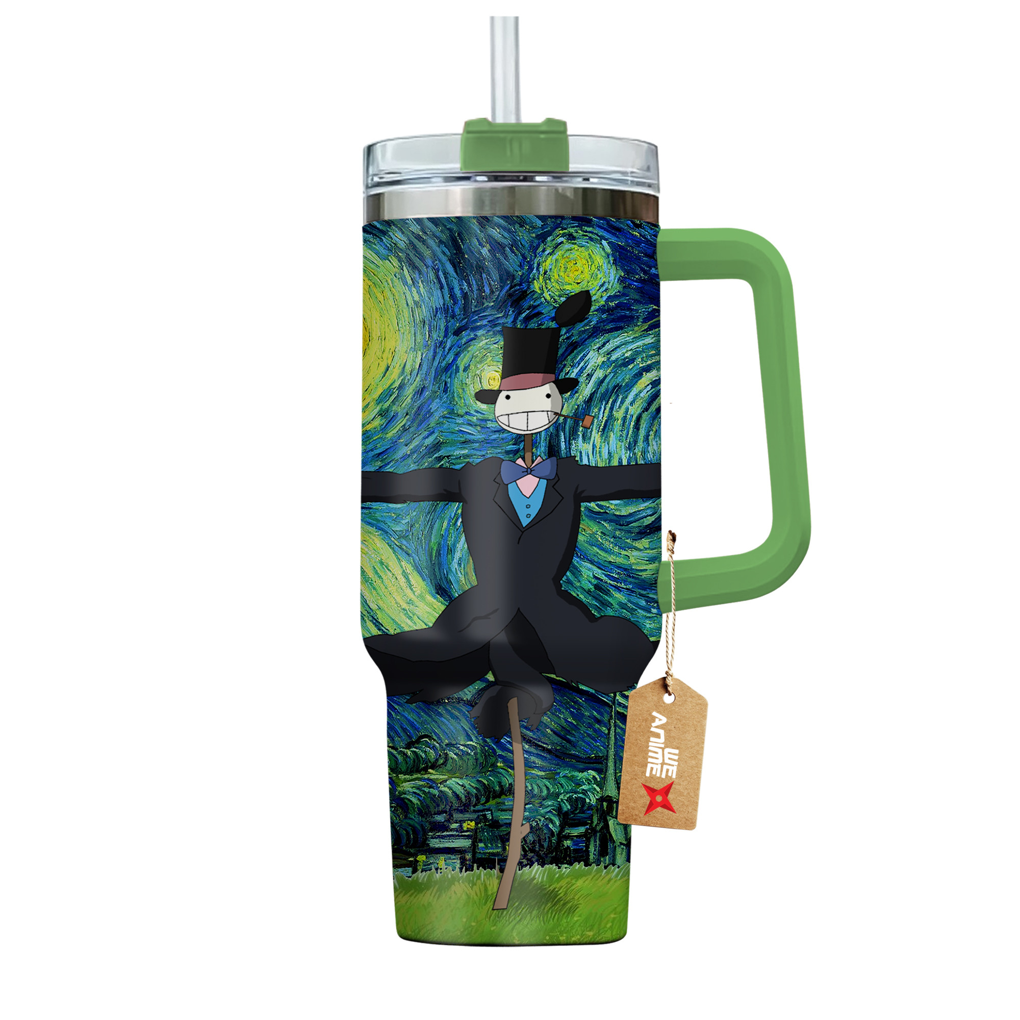 Turnip Head Howl’s Moving Castle Anime Custom Stanley Cup 40 oz 30 oz Tumbler With HandleTVC2301136 - Image 4