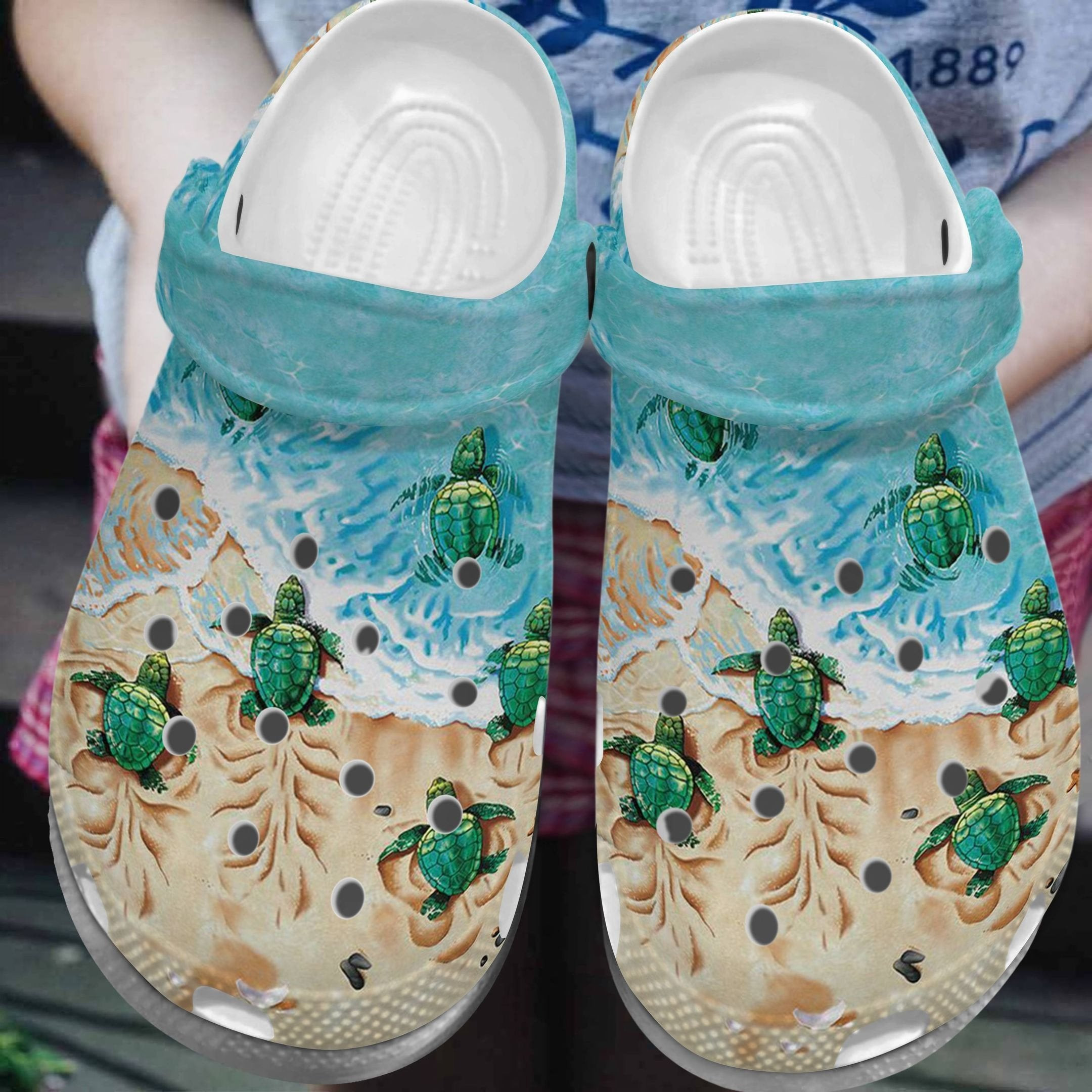 Turtle Baby Beach Ocean Shoes Clogs For Women Men