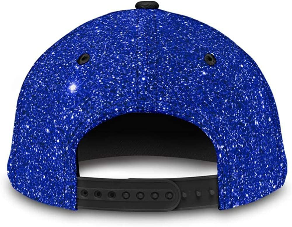 Turtle Bling Bling Style Sparkling Glitter Blue 3D Printed Unisex Hat Classic Caps Baseball Caps Trucker Hats Custom Hats Gifts For Men & Women