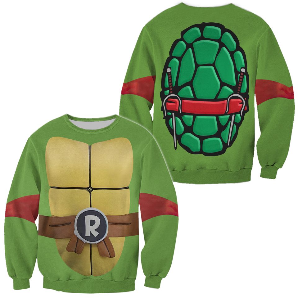 Turtle Halloween Costume 3D Sweatshirt