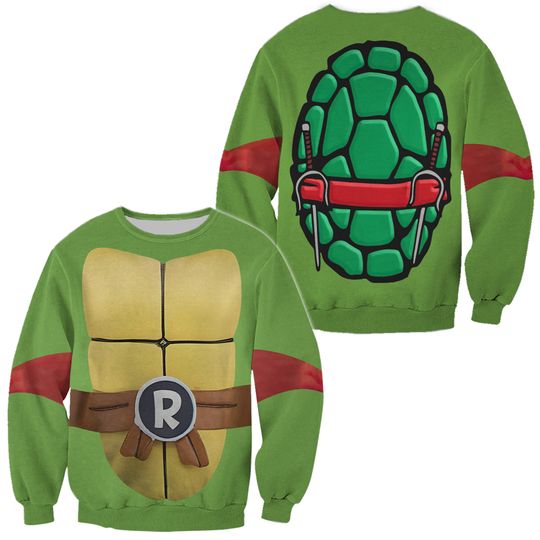 Turtle Halloween Costume 3D Sweatshirt - Image 2