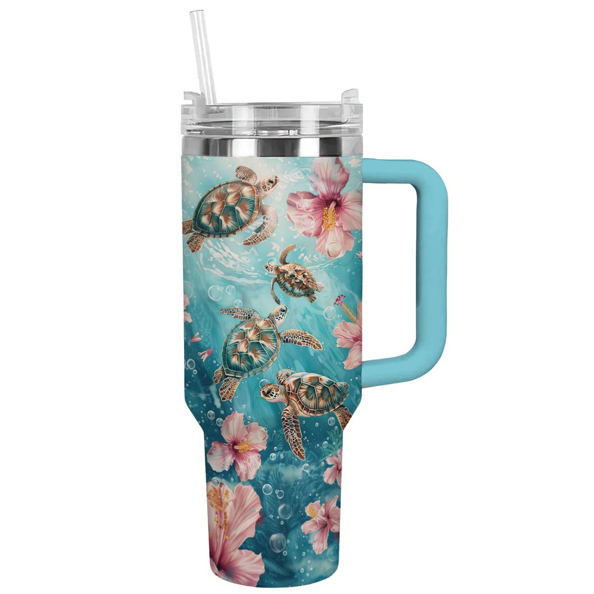 Turtle Summer Custom Stanley Cup 40 oz 30 oz Tumbler With HandleTVC2301793
