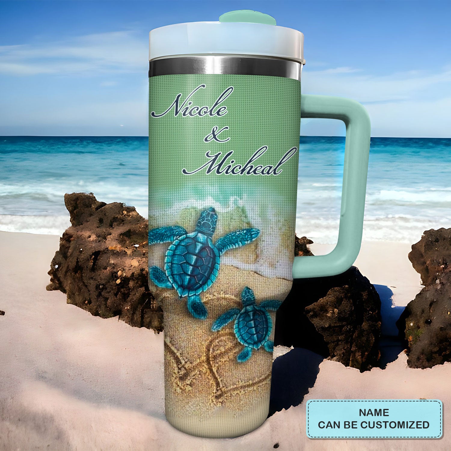 Turtle Trails Custom Stanley Cup 40 oz 30 oz Tumbler With HandleTVC2301725