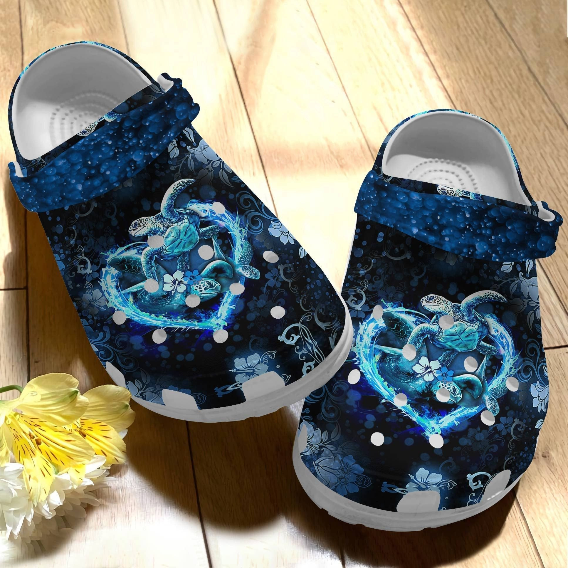 Turtle Under The Ocean Shoes Clogs For Women Men