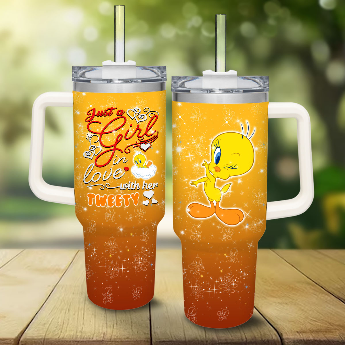 Tweety Looney Tunes Cartoon Custom Stanley Cup 40 oz 30 oz Tumbler With HandleTVC2301830