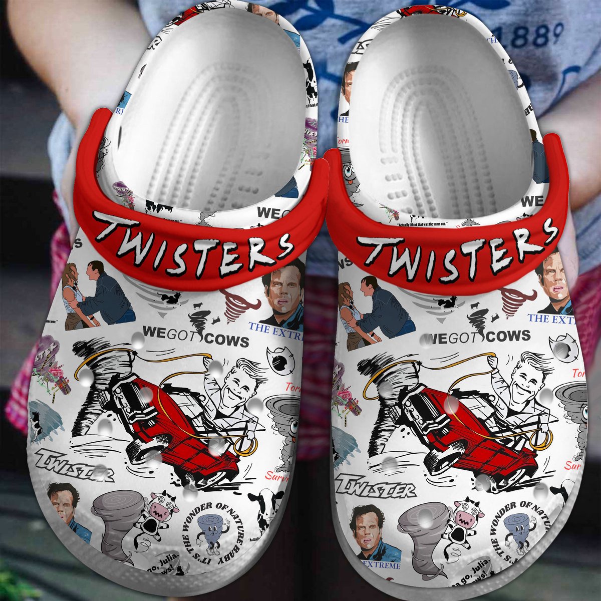 Twisters Movie Crocs Crocband Clogs Shoes Comfortable For Men Women and Kids