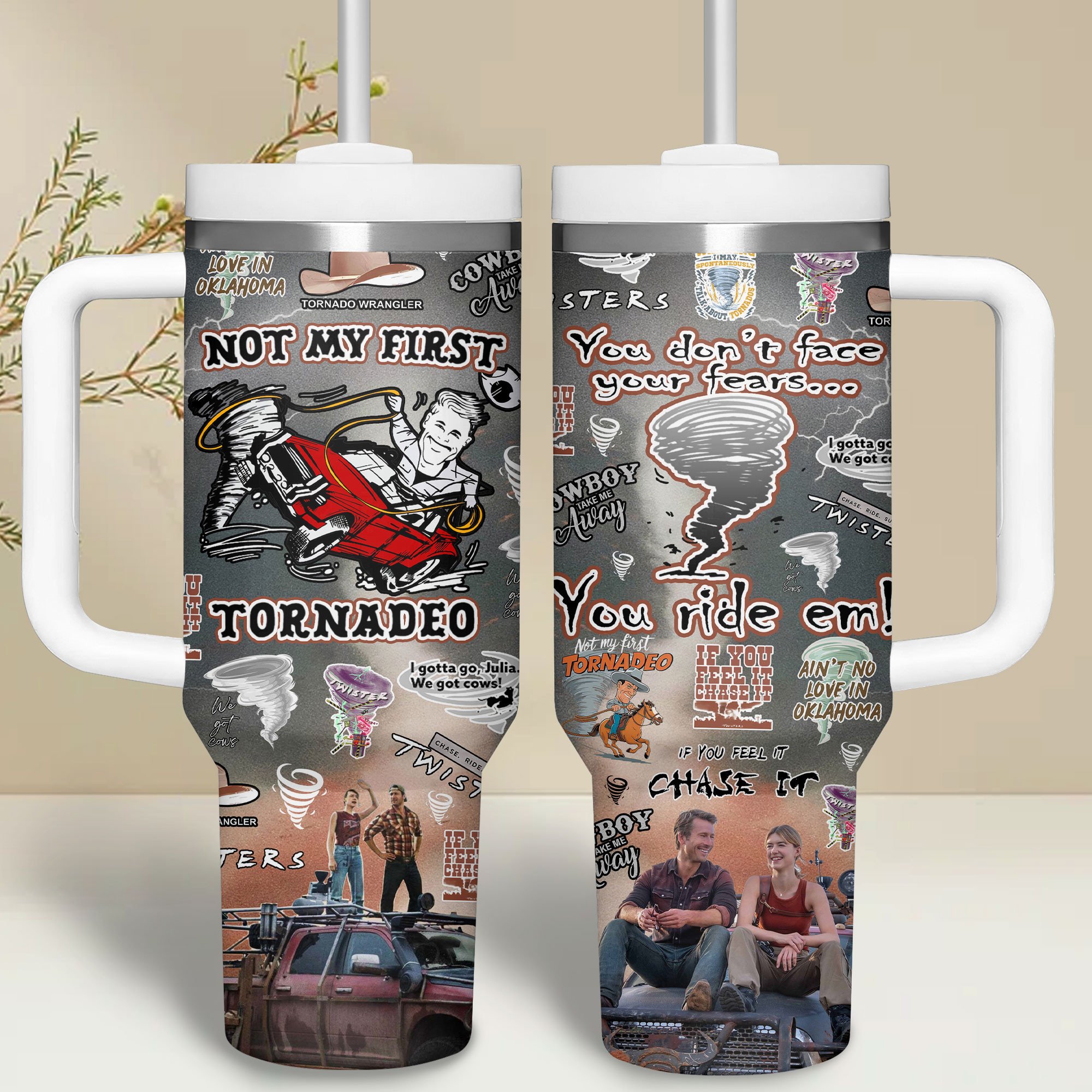 Twisters Movies Custom Stanley Cup 40 oz 30 oz Tumbler With HandleTVC2301737