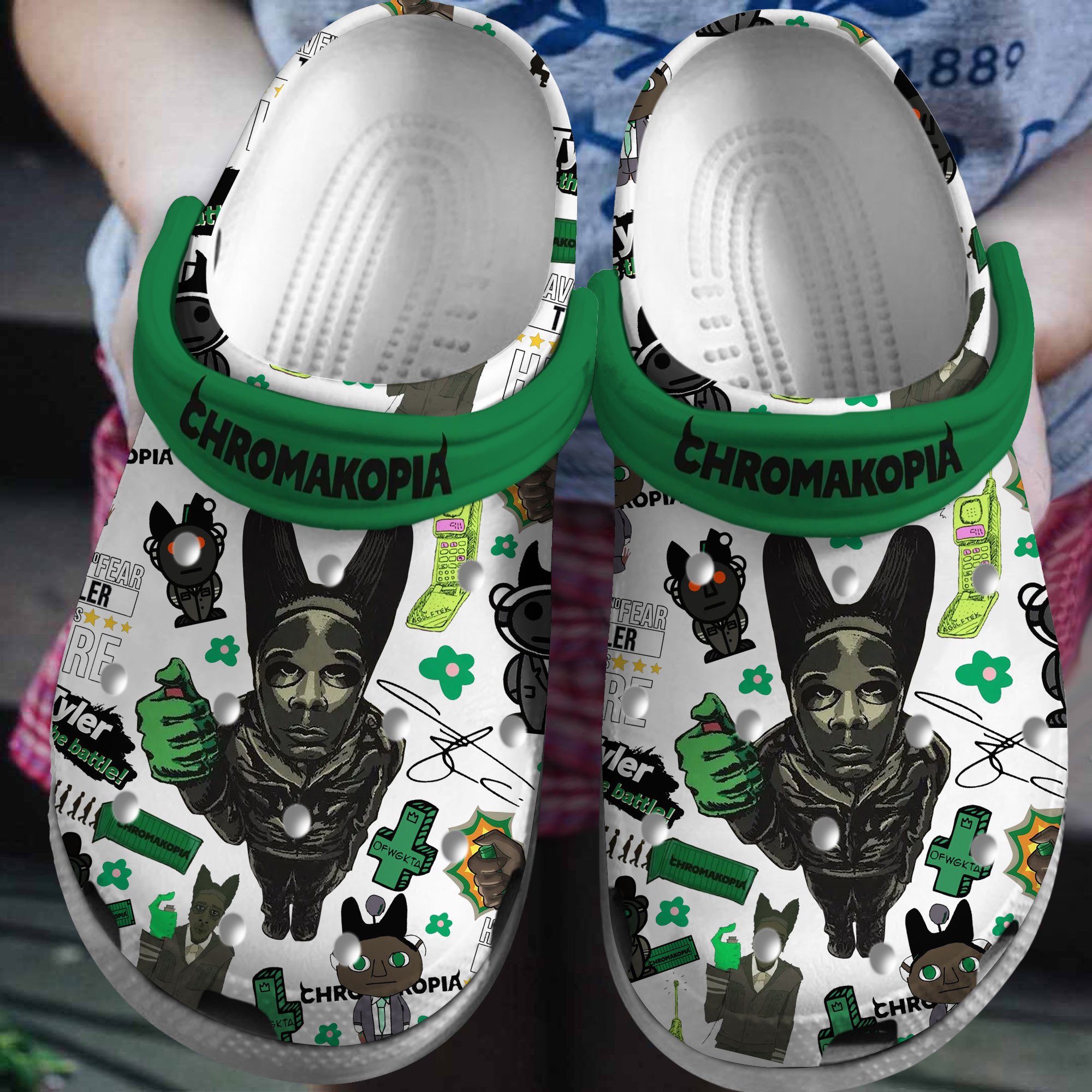 Tyler The Creator Music Crocs Crocband Clogs Shoes Comfortable For Men Women and Kids