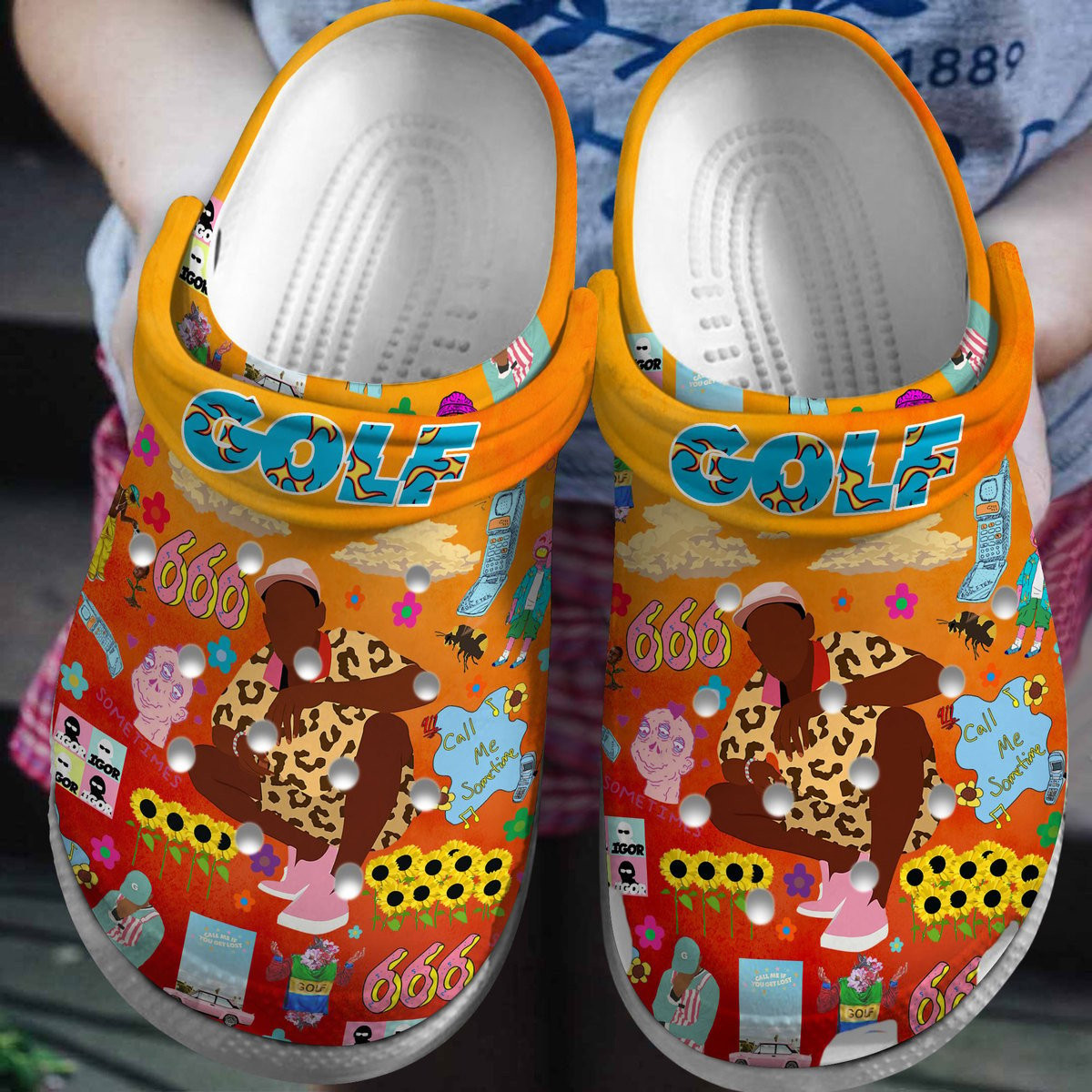 Tyler The Creator Music Crocs Crocband Clogs Shoes Comfortable For Men Women and Kids