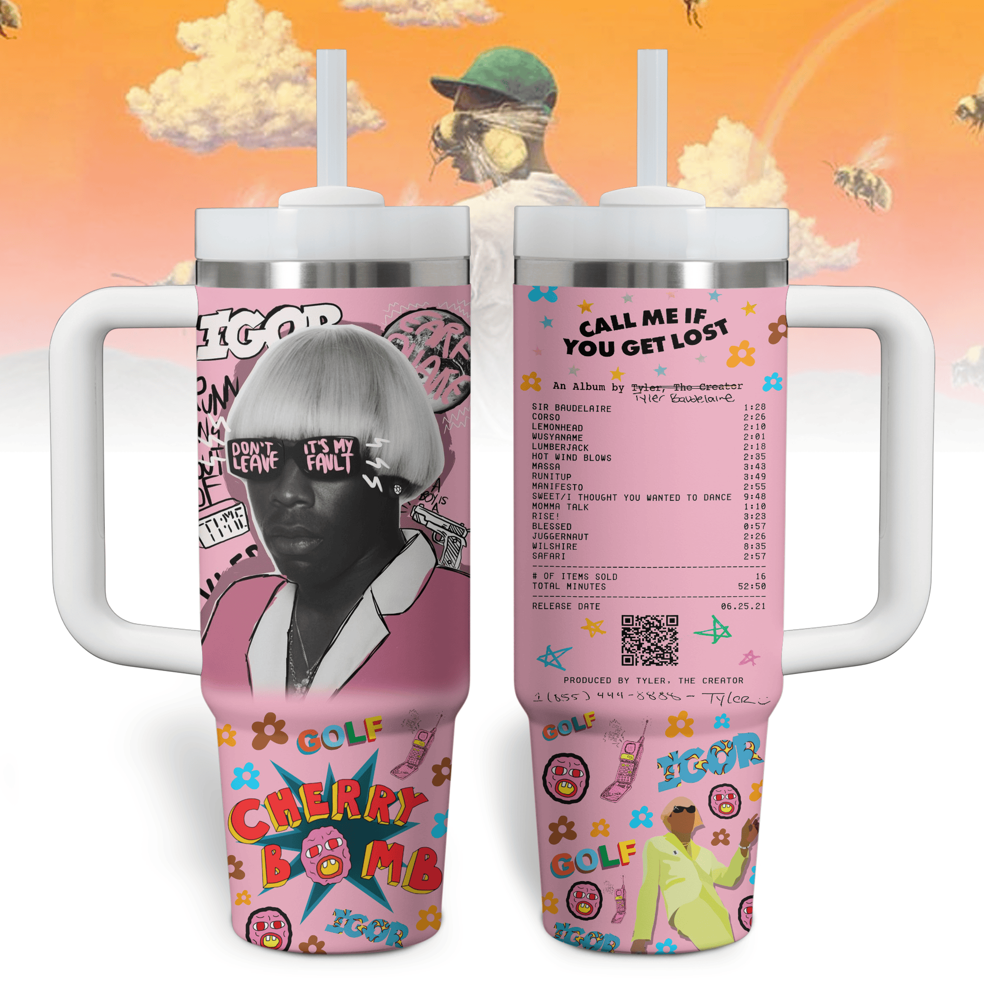 Tyler The Creator Music Custom Stanley Cup 40 oz 30 oz Tumbler With HandleTVC2301525