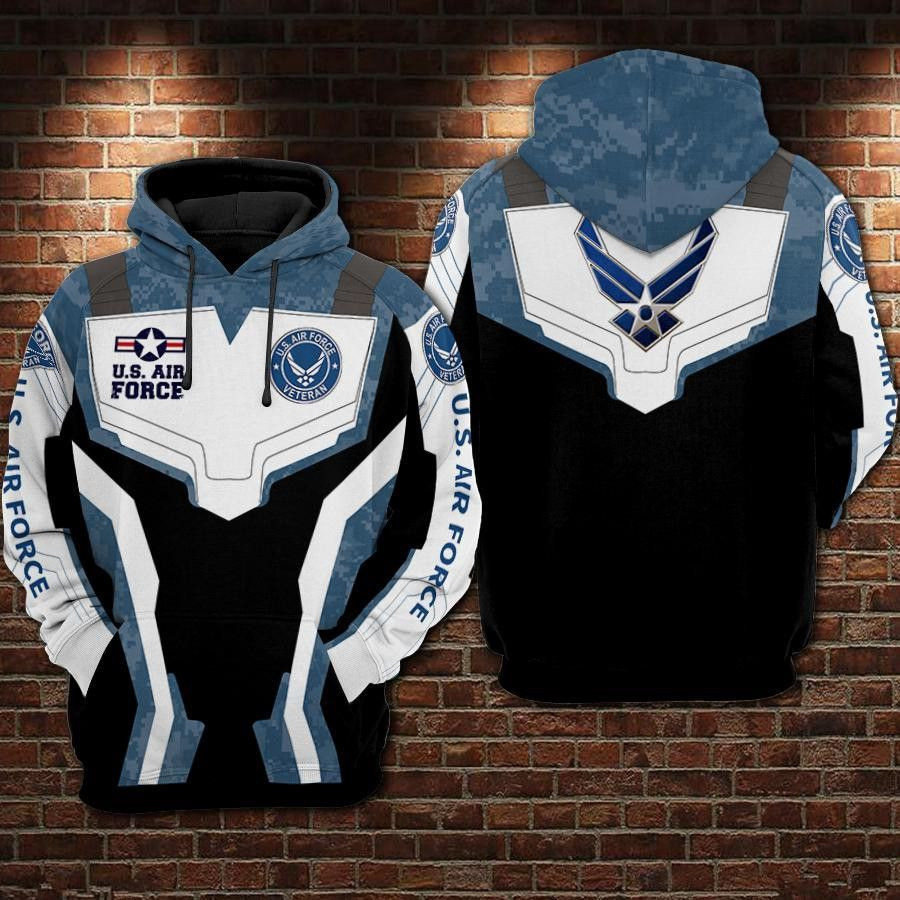 U.S Air Force Veteran 3D All Over Print Hoodie, Zip Hoodie