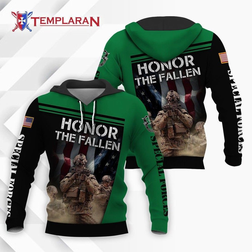 U.S Army Special Forces 3D All Over Print Hoodie, Zip Hoodie