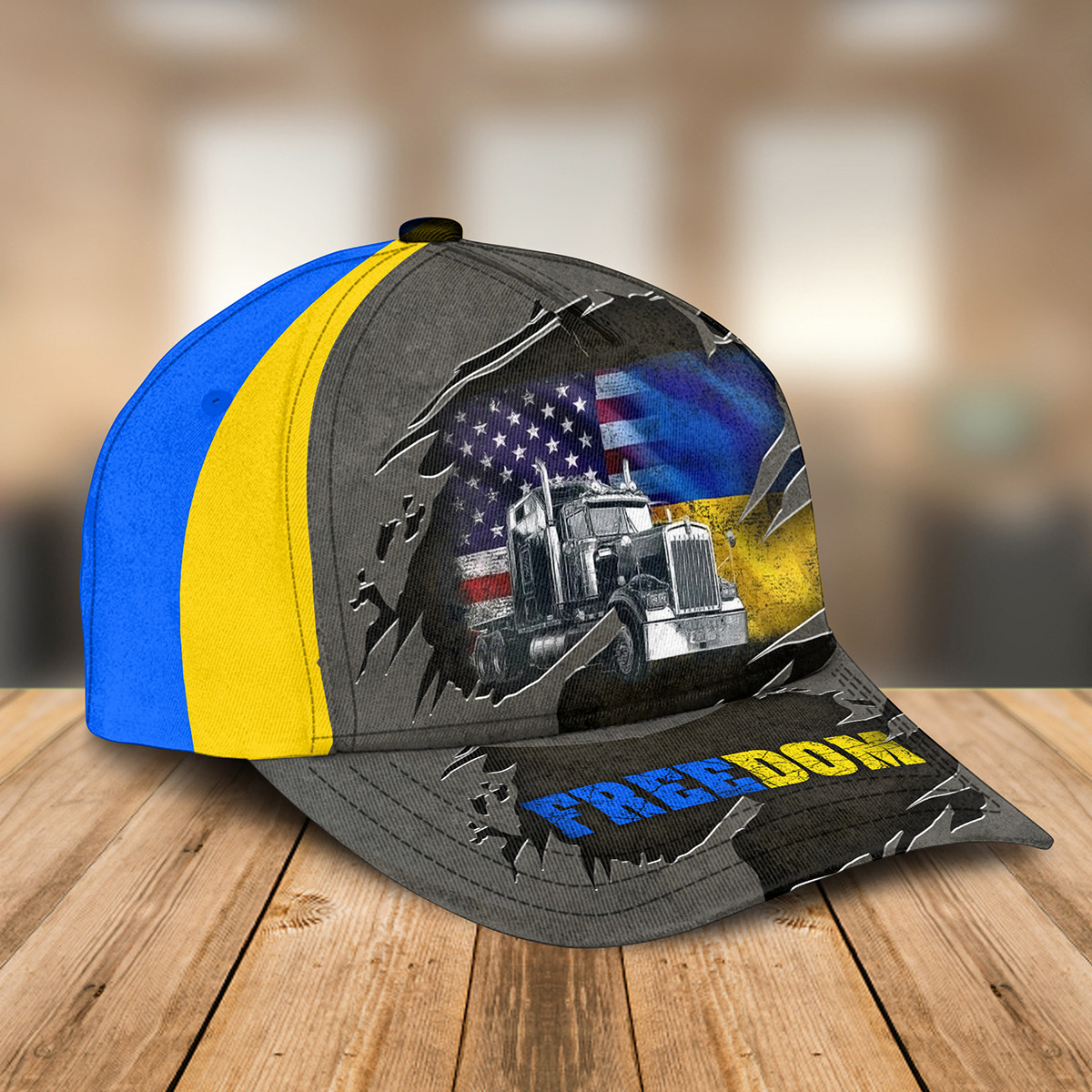 U.S I Stand With Ukraine Classic Cap Trucker Hats Custom Hats Gifts For Men & Women