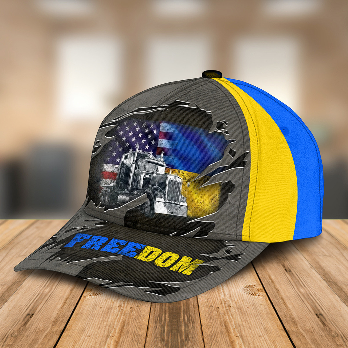 U.S I Stand With Ukraine Classic Cap Trucker Hats Custom Hats Gifts For Men & Women