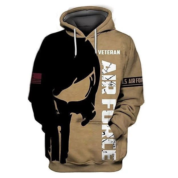 U.S.AIR FORCE 3D All Over Print Hoodie, Zip Hoodie