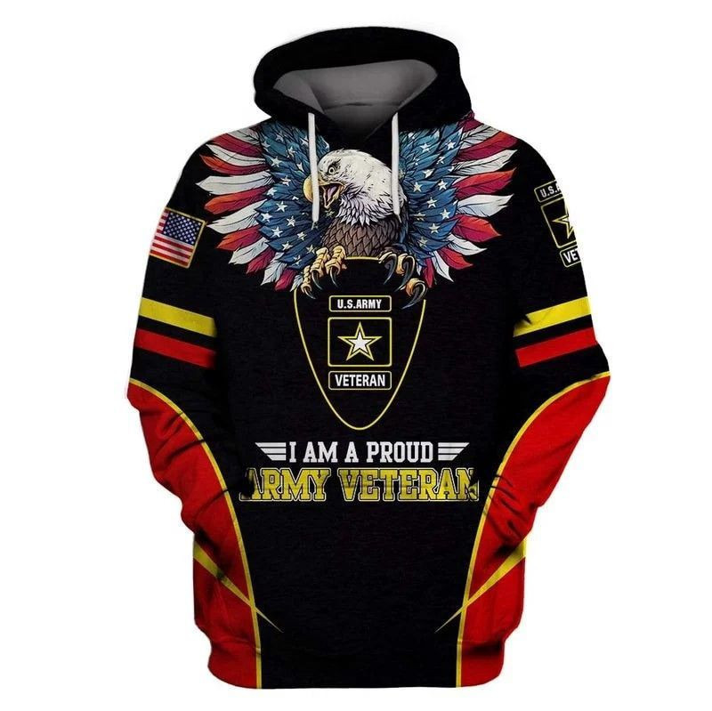 U.S.Army 3D All Over Print Hoodie, Zip Hoodie