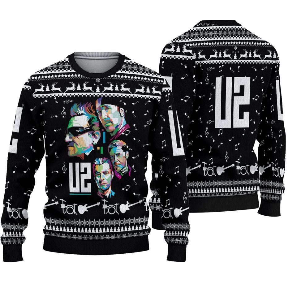 U2 Band Christmas Sweater