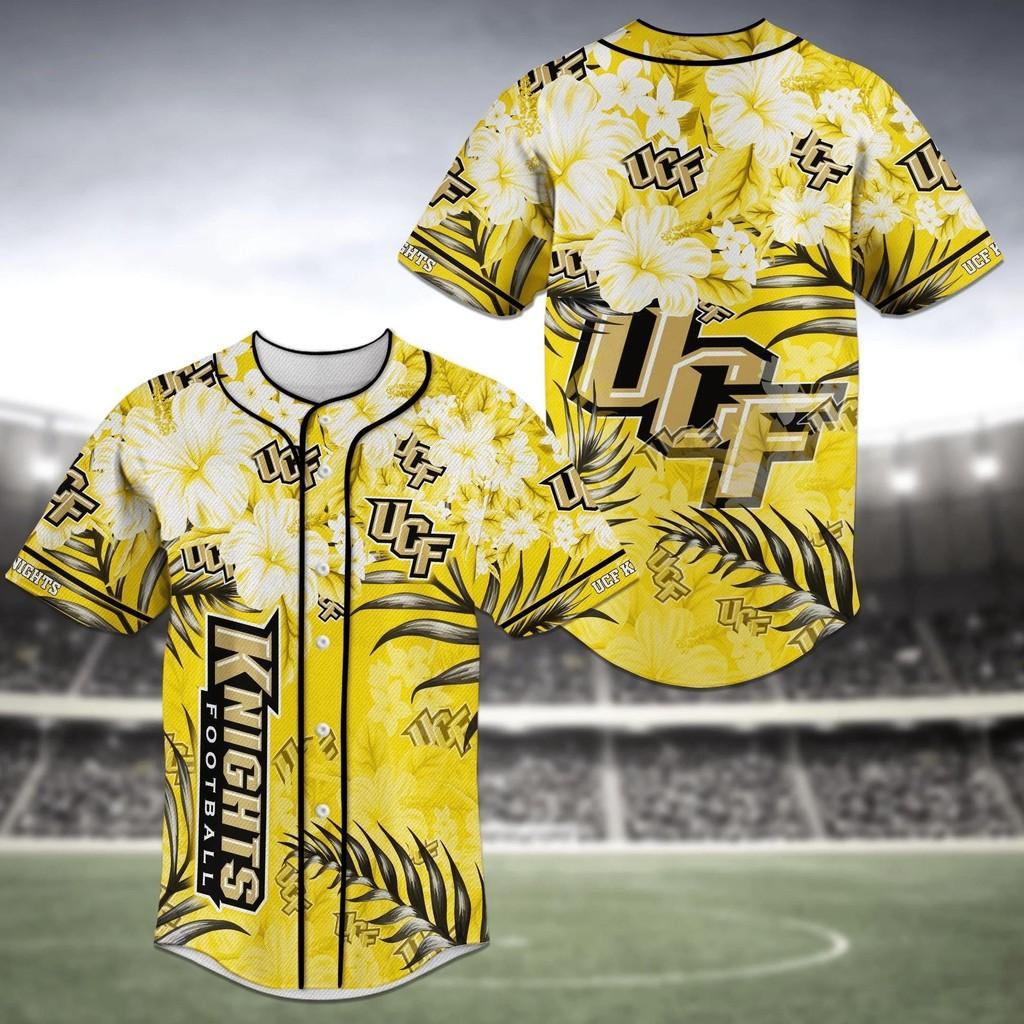 Ucf Knights Ncaa Baseball Jersey Shirt Flower