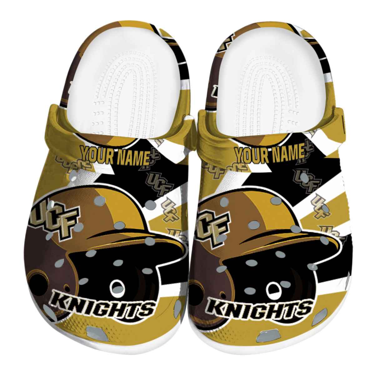 UCF Knights NCAA Sport Crocs Crocband Clogs Shoes Comfortable For Men Women and Kids
