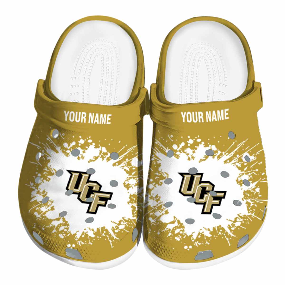 UCF Knights NCAA Sport Crocs Crocband Clogs Shoes Comfortable For Men Women and Kids