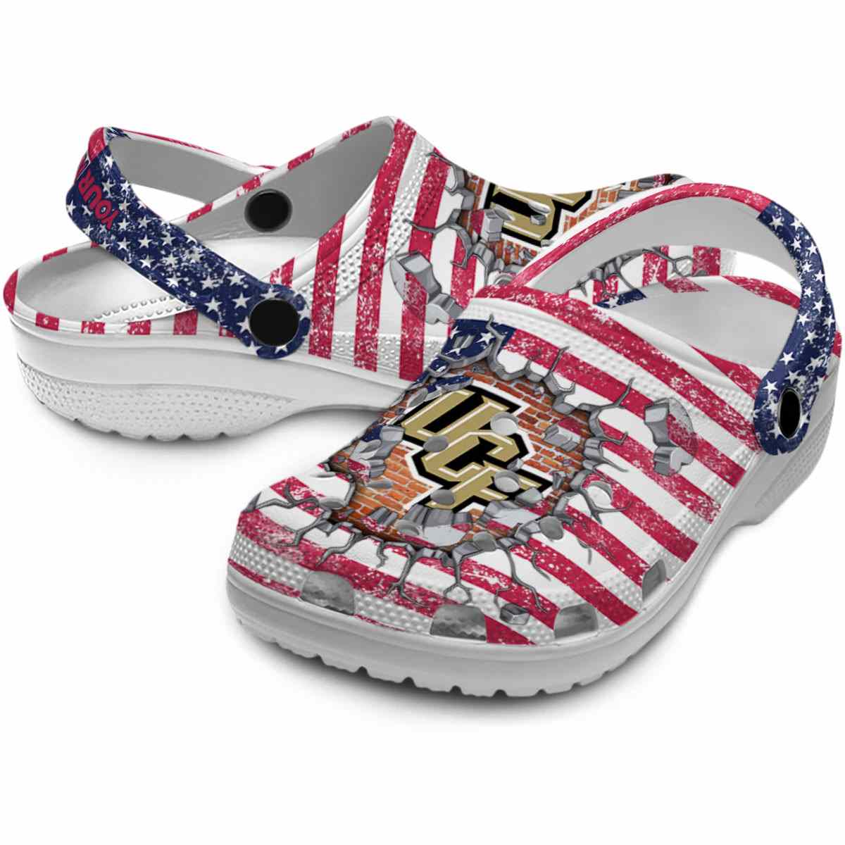 UCF Knights NCAA Sport Crocs Crocband Clogs Shoes Comfortable For Men Women and Kids - Image 3