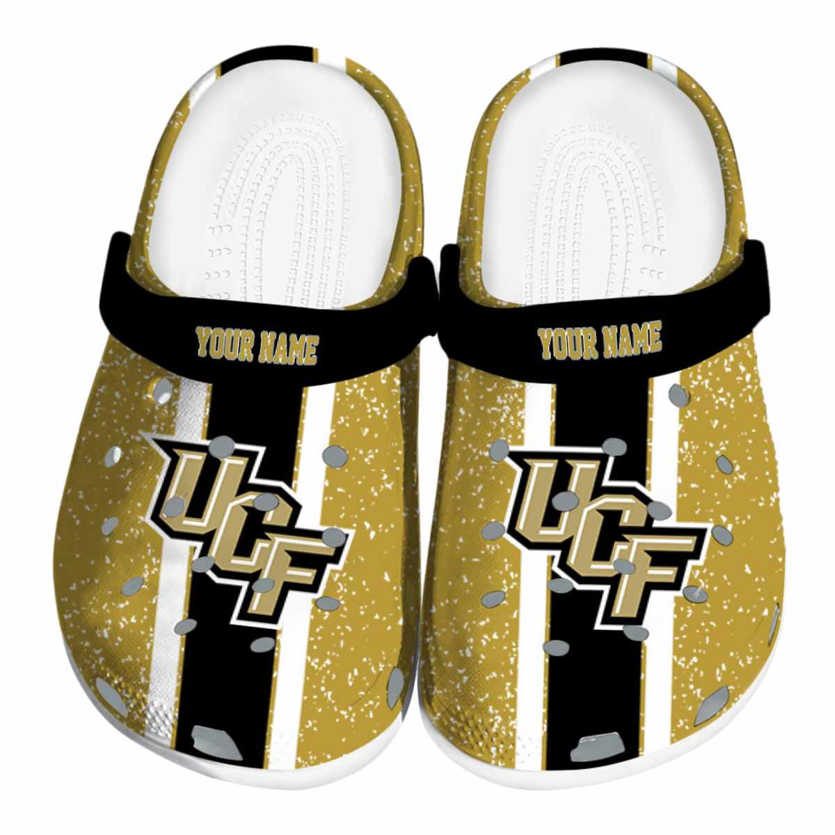 UCF Knights NCAA Sport Crocs Crocband Clogs Shoes Comfortable For Men Women and Kids