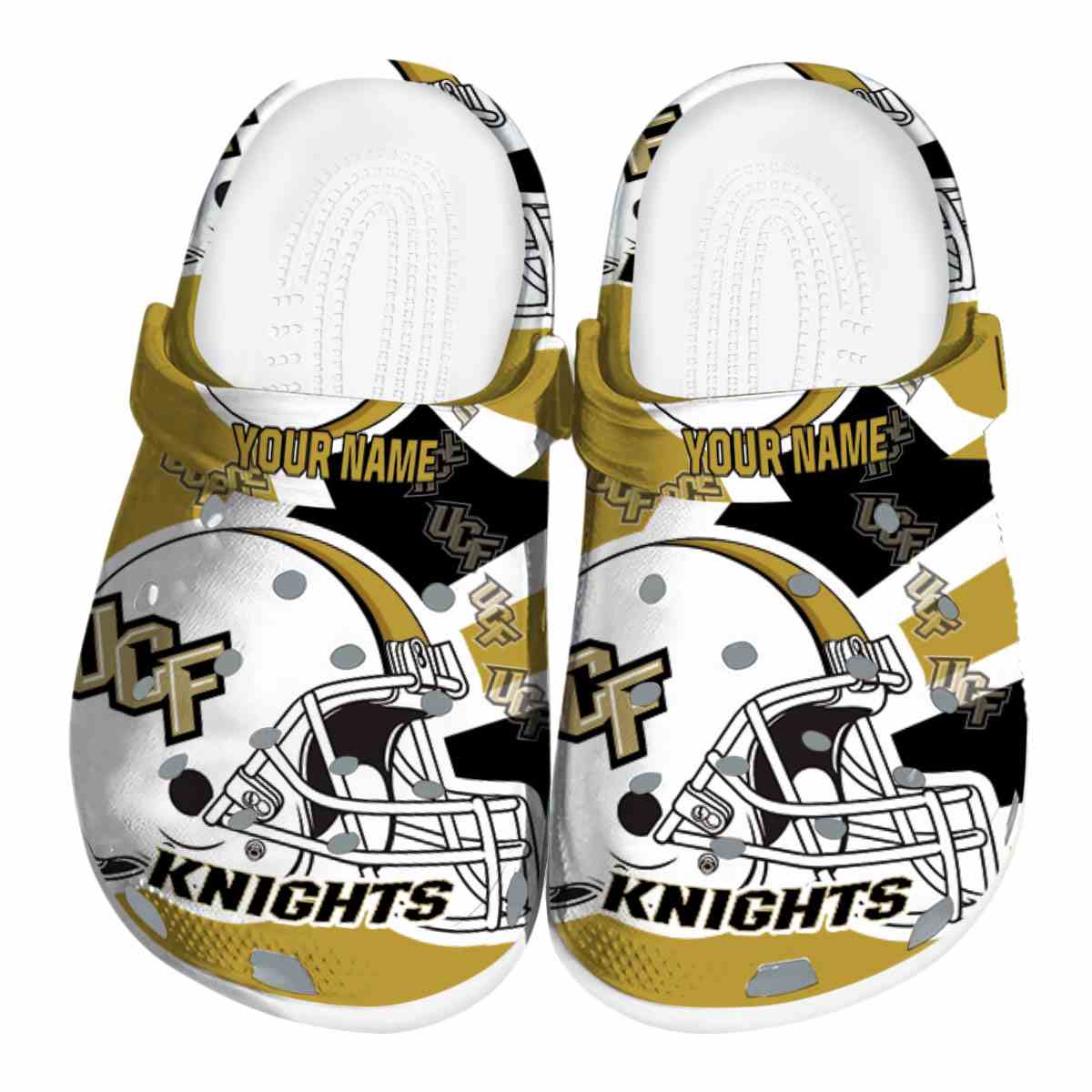 UCF Knights NCAA Sport Crocs Crocband Clogs Shoes Comfortable For Men Women and Kids