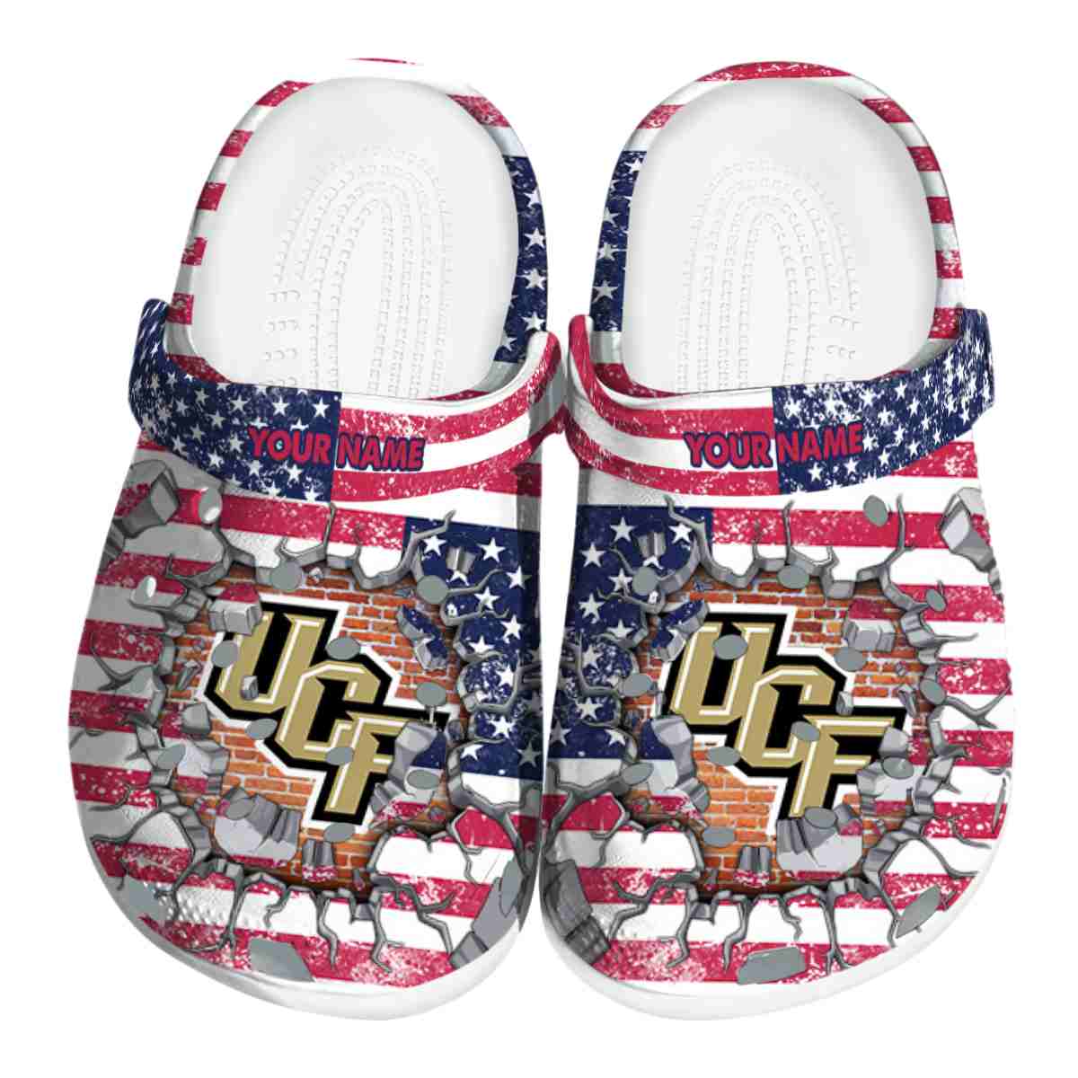 UCF Knights NCAA Sport Crocs Crocband Clogs Shoes Comfortable For Men Women and Kids